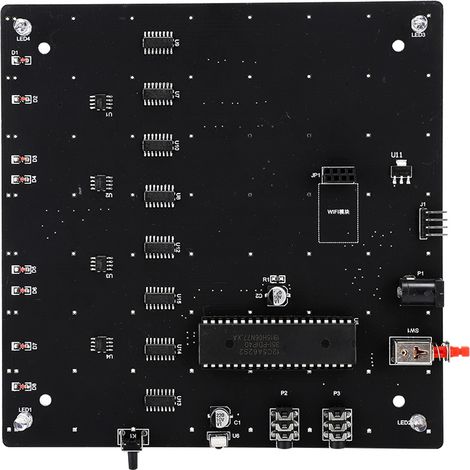 Kit de production de mots 3D DIY électronique cube lumineux WIFI application pour téléphone portable (plaque de base soudée)