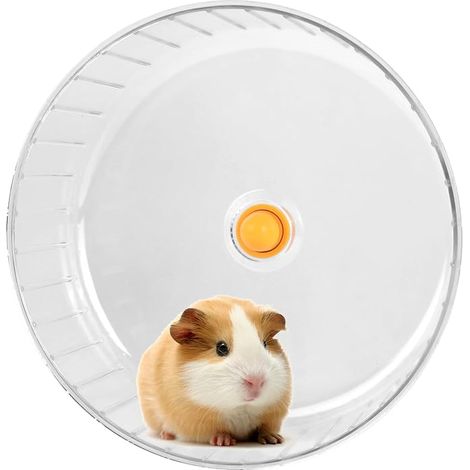 Roue pour hamster, 17 cm, transparente, hamsters, gerbilles, rats et souris (1/5)