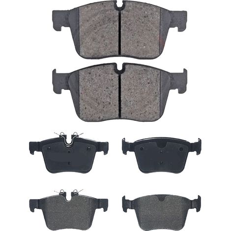 KIT PASTIGLIE FRENO ANTERIORI E POSTERIORI compatibile con JAGUAR XF (X260) / PASTIGLIE FRENANTI AUTO OEM FDB4894,FDB4927 / SOSTITUZIONE DIRETTA / BASSA POLVERE / SILENZIOSO (1/4)