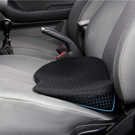 Rehausseur Voiture Adulte,Coussin rehausseur Voiture,Coussin Voiture conducteur,Coussin Ergonomique Voitur,Conducteur Orthopédique Chaise Bureau Fauteuil(Noir) (1/4)