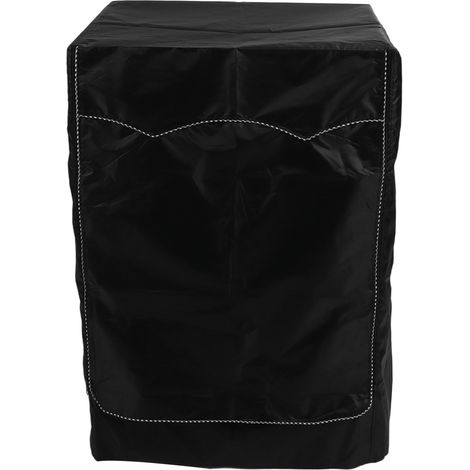 Housse pour lave-linge et sèche-linge. Compatible avec la plupart des machines à chargement frontal. Imperméable, protection solaire, anti-poussière et résistante aux intempéries. Couleur : Noir.-Aqua (1/4)