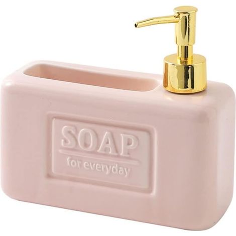Distributeur de savon pratique pour salle de bain avec pompe manuelle-AquaForge (1/5)