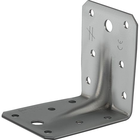 Placa de fijación de esquina friulsider con nervio 70x70x55 - abr70