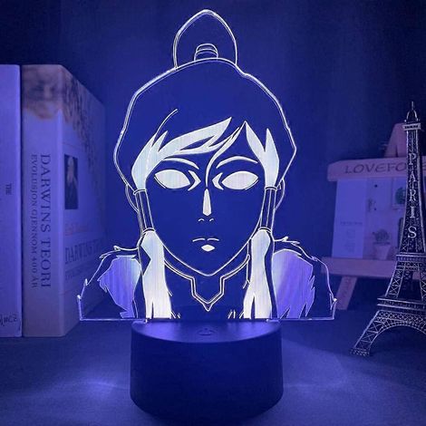 Korra 3D-Nachtlicht, Avatar: Der Herr der Elemente, für Kinderzimmer, Heimdekoration, Geburtstagsgeschenk, LED-Nachtlicht, Korra-Lampe. (1/5)