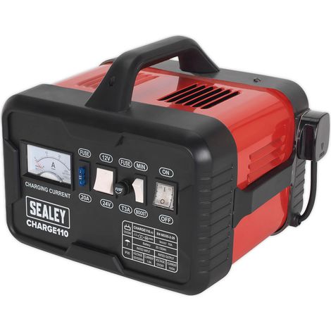 SEALEY BATTERY CHARGER 14AMP 12V 24V CAR VAN VEHICLE BOOSTER 20-120AH CHARGE110 (1/3)