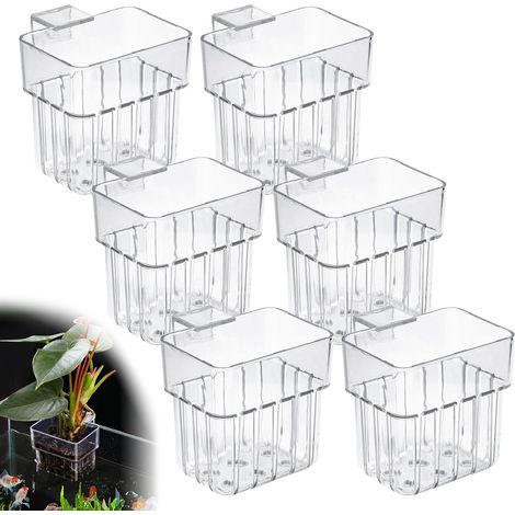 6 Supports Plante, Aquarium, Maille, PP, Mural, Aquaponique (1/5)