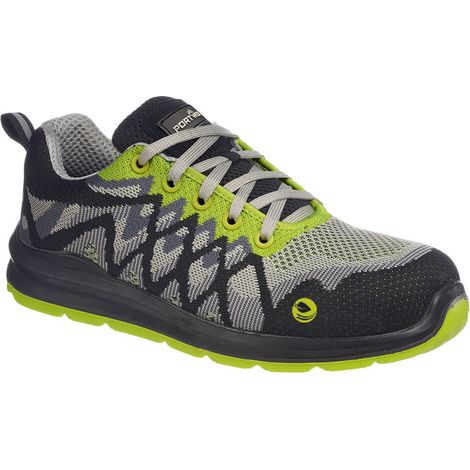 Chaussure de sécurité écologique Compositelite S1P - Taille 45 - Noir/Jaune - PORTWEST - FC08BKY45