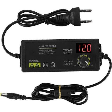 Contrôleur de vitesse réglable pour moteur CC 60 W 5 A 3-12 V avec régulation de tension (1/4)