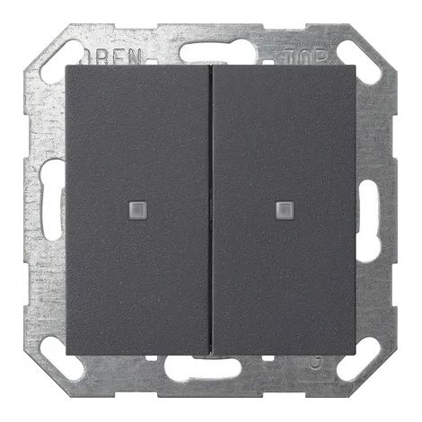 Gira Tecla balancín 2f OneKNX System 55 Antracita [517328], 5173 28