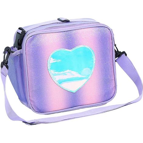 Sacs à lunch étanches, boîtes isothermes à motif arc-en-ciel pour pique-nique en plein air Violet (1/5)