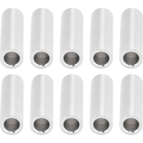 10 pièces entretoises rondes en alliage d'aluminium, supports d'écartement non filetés, diamètre extérieur 6 mm, longueur 20 mm (1/5)