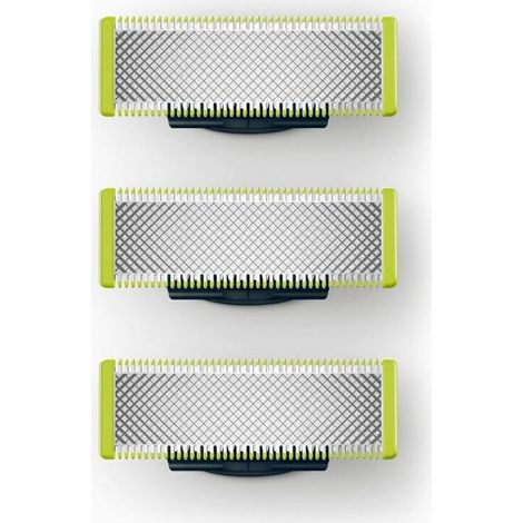 Ahlsen-kompatible Ersatzklingen für OneBlade Elektrorasierer/Trimmer, robuster Edelstahl, zum Trimmen, Stylen und Rasieren, 3er-Pack (1/4)