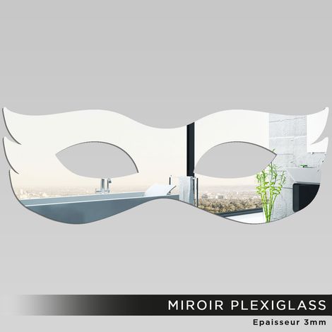 Miroir Plexiglass - Masque - 14x40 cm (1/2)