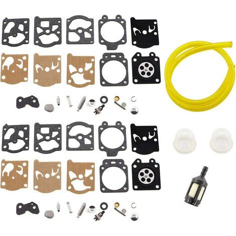 MCHNIC 2x Kit de réparation de membrane de carburateur avec durite de carburant pour Carburateur Walbro K20-WAT WA WT Echo STIHL Homelite Husqvarna Echo Dolmar McCulloch Jonsered (1/3)
