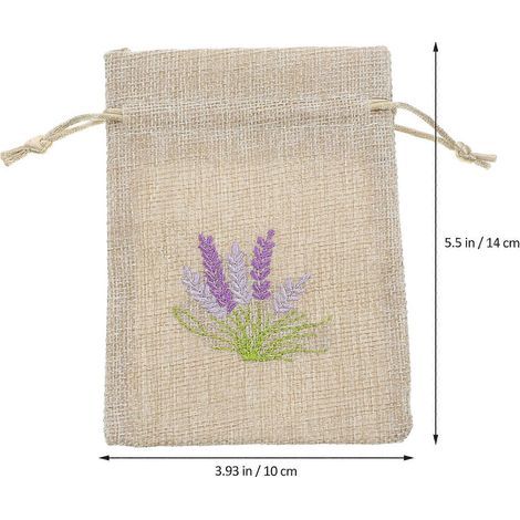 Set mit 10 leeren Duftsäckchen, nachfüllbare Lavendel-Geschenktüten, Duftsäckchen für den Kleiderschrank – 14,00 x 10,00 x 0,50 cm (1/4)