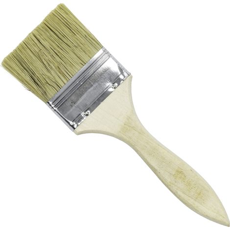 Pinsel 2,5'', 60 mm, Naturborsten, Holzgriff.