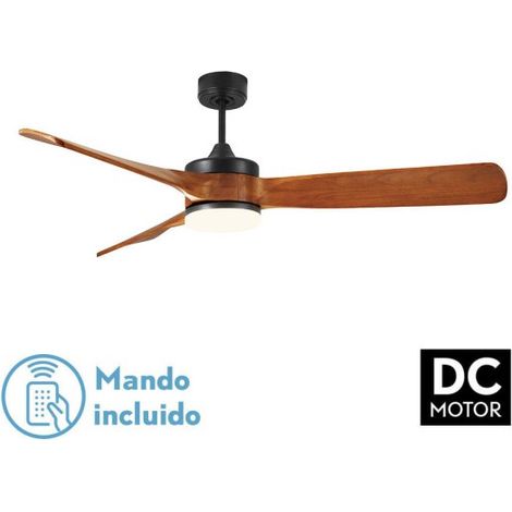 Ventilatore Oriente DC 26W Nero 3 Pale in Quercia (1/2)