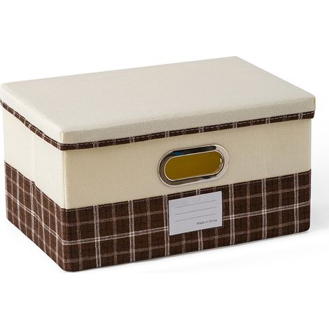 Faltbare und waschbare Aufbewahrungsbox mit Deckel, für Zuhause, Schlafzimmer oder Kleiderschrank.