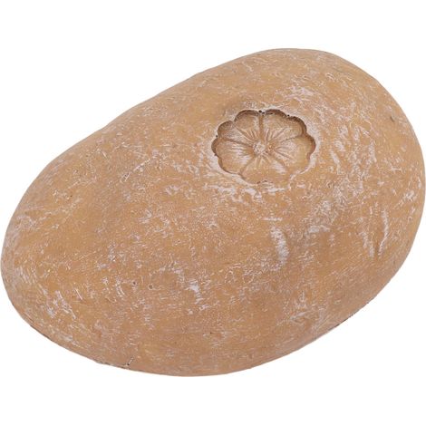 Pierres commémoratives pour animaux DIY, galets simulation lettrage, marqueur tombe chien chat, petites fleurs jaunes en pierre pour jardin (1/5)