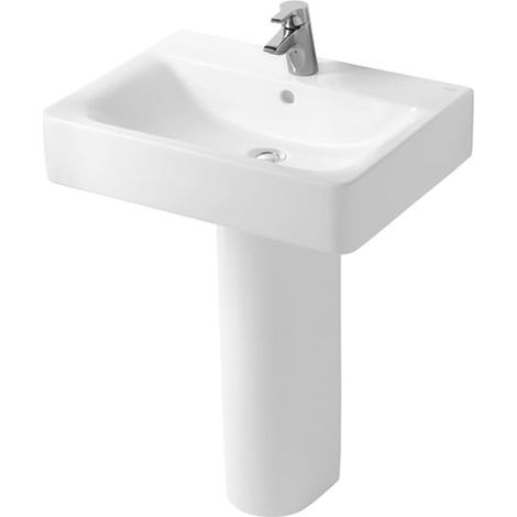 Ideal Standard Concept Cube Basin and Full Pedestal 500mm Wide 1 Tap Hole (1/3)