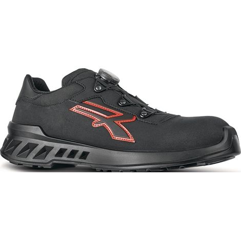 Sicherheitshalbschuh Caesar Gr.46 schwarz/rot S3 CI SRC ESD EN20345 Mikrofaser (1/4)