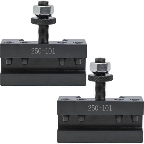 Porte-outils de tournage 250-101 (paquet de 2) pour tours CNC, capacité de 3/16" à 1/2", usinage de précision pour coupes importantes (1/4)
