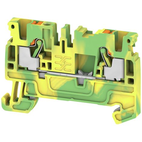 morsetto elettrico Weidmüller a2c 2.5 pe funzione PEN montaggio guida DIN