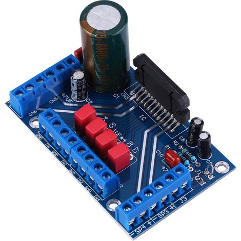 Amplificateur audio, général 80x50x40mm, pratique et durable, sortie à quatre canaux, carte d'amplificateur à 4 canaux pour voiture de bricolage