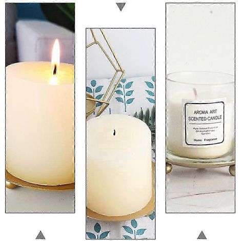 Plateau pour bougies résistant aux hautes températures - Idéal pour les fêtes, anniversaires et autres événements (1 lot) (1/5)