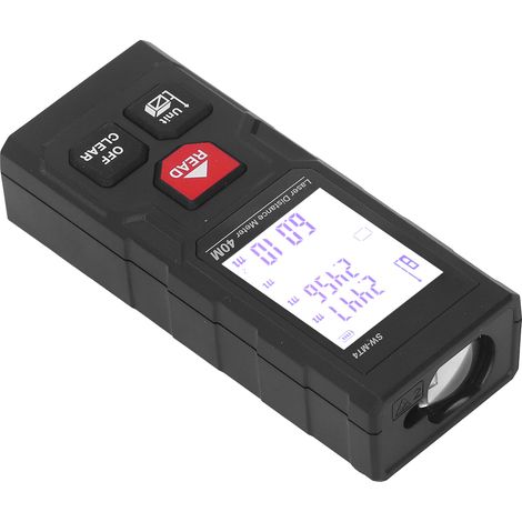 Télémètre Laser 40m avec Pointage Rouge pour Mesurer la Distance Intérieure et Extérieure