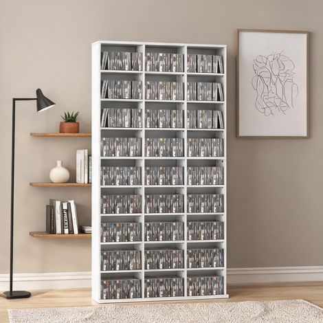Meuble de rangement de bureau coloris blanc 100 x 24 x 175 cm (1/5)
