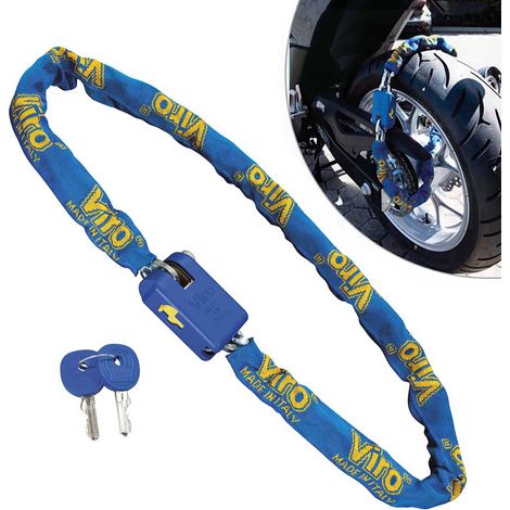 Lucchetto con catena e cover di protezione 1.2 mt - Viro Supermorso (1/4)
