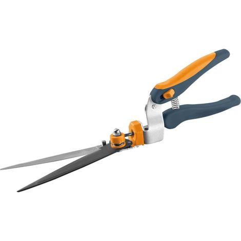 Cisaille à Gazon Coupe Bordures 37 cm, Lame Orientable 180°. Ciseaux Jardin en Acier INOX