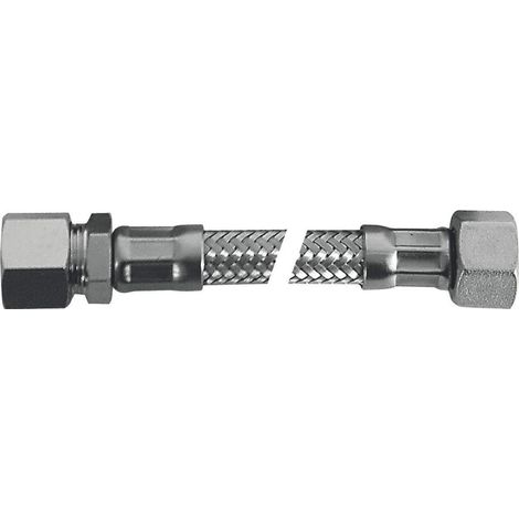 SCELTO DA DESIVERO Flessibile Flex inox attacco bicono d.10 f 3/8"l.300 codice prod: DSV04749 (1/2)