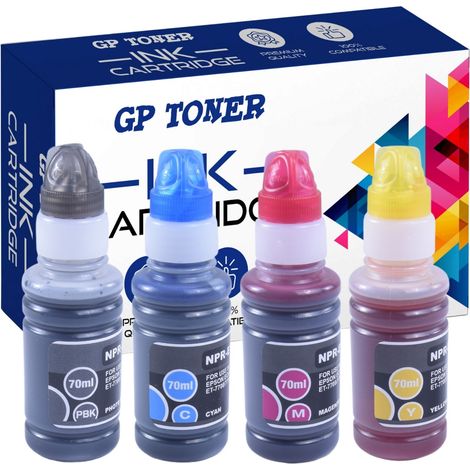 4x Tinte für Epson E106CMYK GP (1/2)