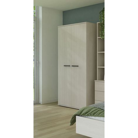Armoire contemporaine 101 cm chêne clair Lolita (1/5)