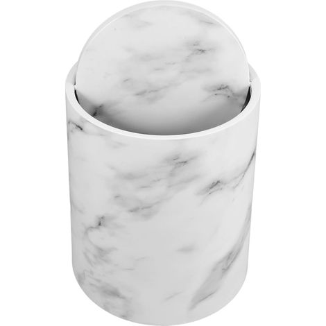 de cuisine de 12 L avec couvercle basculant aspect marbre en