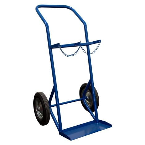 Chariot pour bouteilles en acier pour 2 x 50 l bouteilles