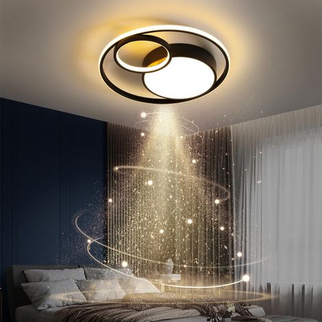 Plafonnier LED nouveau modèle design nordique moderne, luminaire créatif pour chambre, salon et salle à manger, diamètre 40 cm, lumière blanche haute luminosité (1/2)