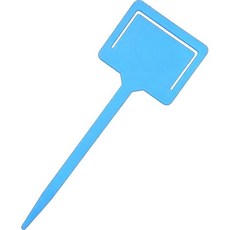 Étiquettes de jardin colorées pour plantes, cartes à insérer, cartes à pince, cartes en plastique pour fleurs, cartes de marquage épaisses, cartes multi-usages (5 bleues + 5 rouges) (1/3)