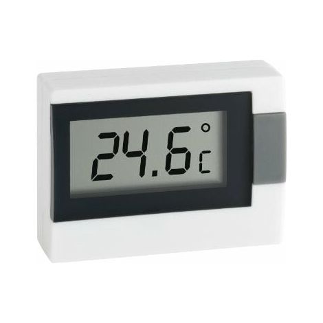 Thermomètre Hygromètre Numérique - Écran LCD Grand Format - Plage -50 À 70 °C ±1 °C - Humidité 1 À 99 % HR ±3 % - Pour Réfrigérateur Serre Laboratoire Maison - 1 Pièce