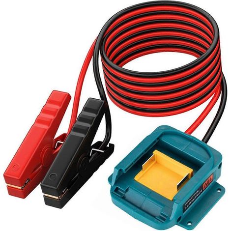 Pinces pour câbles de démarrage pour prise d'alimentation de batterie au lithium Makita 12AWG--
