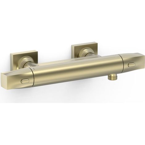 Robinet thermostatique mural pour douche Over-wall Cava doré - TRES 19016405CA