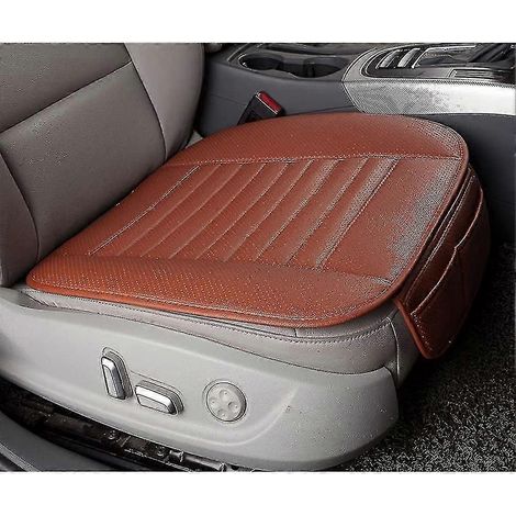 Coussins de siège auto universels en charbon de bambou, confortables et respirants pour toutes les saisons, adaptés aux sièges de bureau et auto. (1/3)