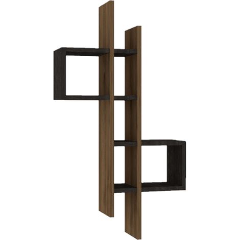 Etagère murale design effet bois ALBA