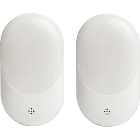 Zwei LED-Bewegungsmelderlampen, warmes Licht, für Kinderzimmer und Badezimmer (europäischer Stecker)
