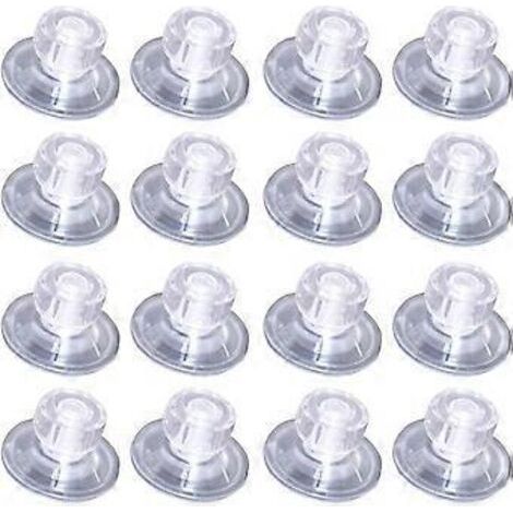 Lot de 16 ventouses en verre de 45 mm pour caravane, camping-car, fourgon aménagé, caravane, fourgon, camping-car, auvent latéral, organisateur suspendu, maison, cuisine