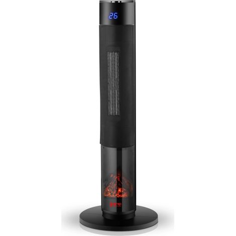 termoventilatore ceramico a torretta con caminetto scenografico 2000w (1/4)