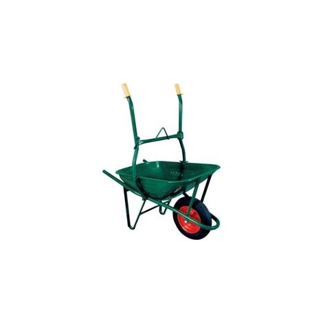 CARRIOLA PER EDILIZIA RIBALTABILE C/VASCA VERDE ZINCATA SMONTATA LT.75  vasca verde zincata smontata lt.75 spessore 8/10    BPA