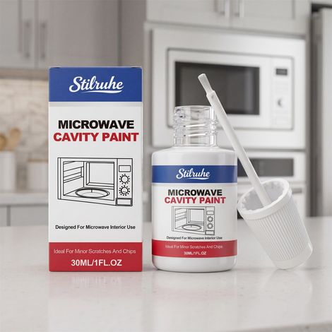 Microwave Oven Cavity Paint - Easy to Use for Everyday Home Use, Perfect for Repairing Cracks Inside Microwave Ovens - 30ml (1/5)
